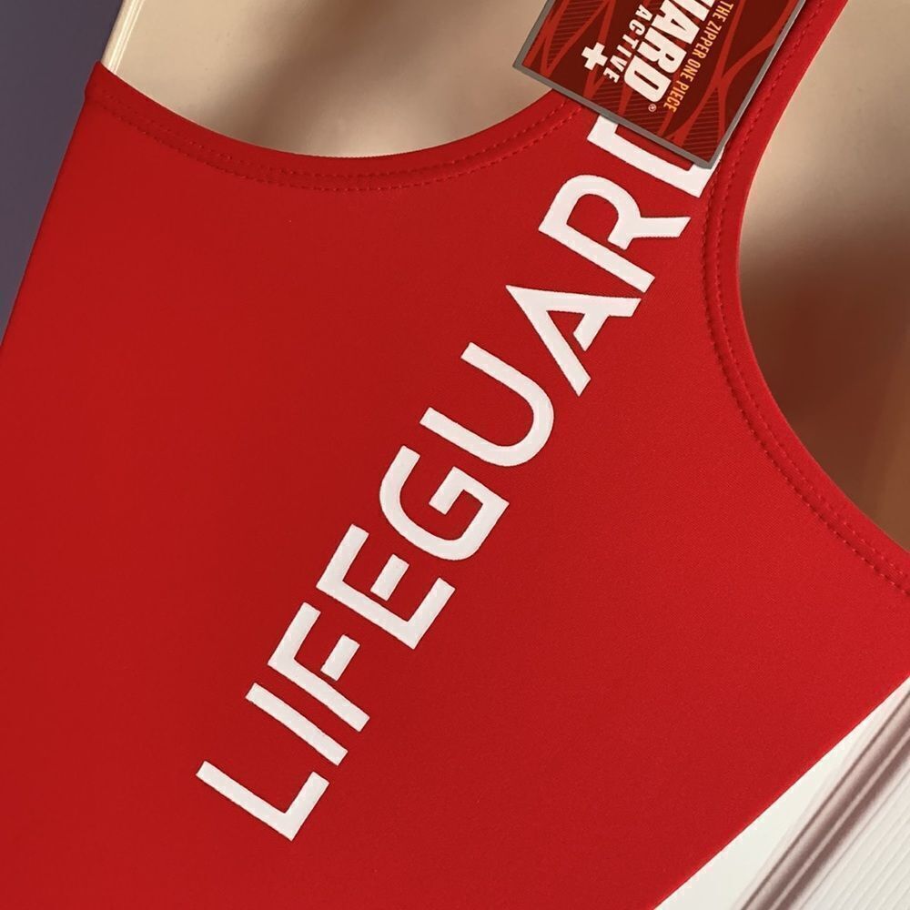 Lifeguard Active + One-Piece The Zipper Swimsuit S Red
